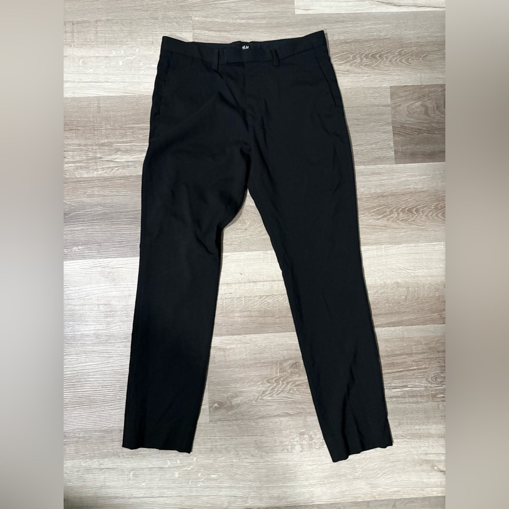 H&M Black Men's Dress Pants - Slim Straight